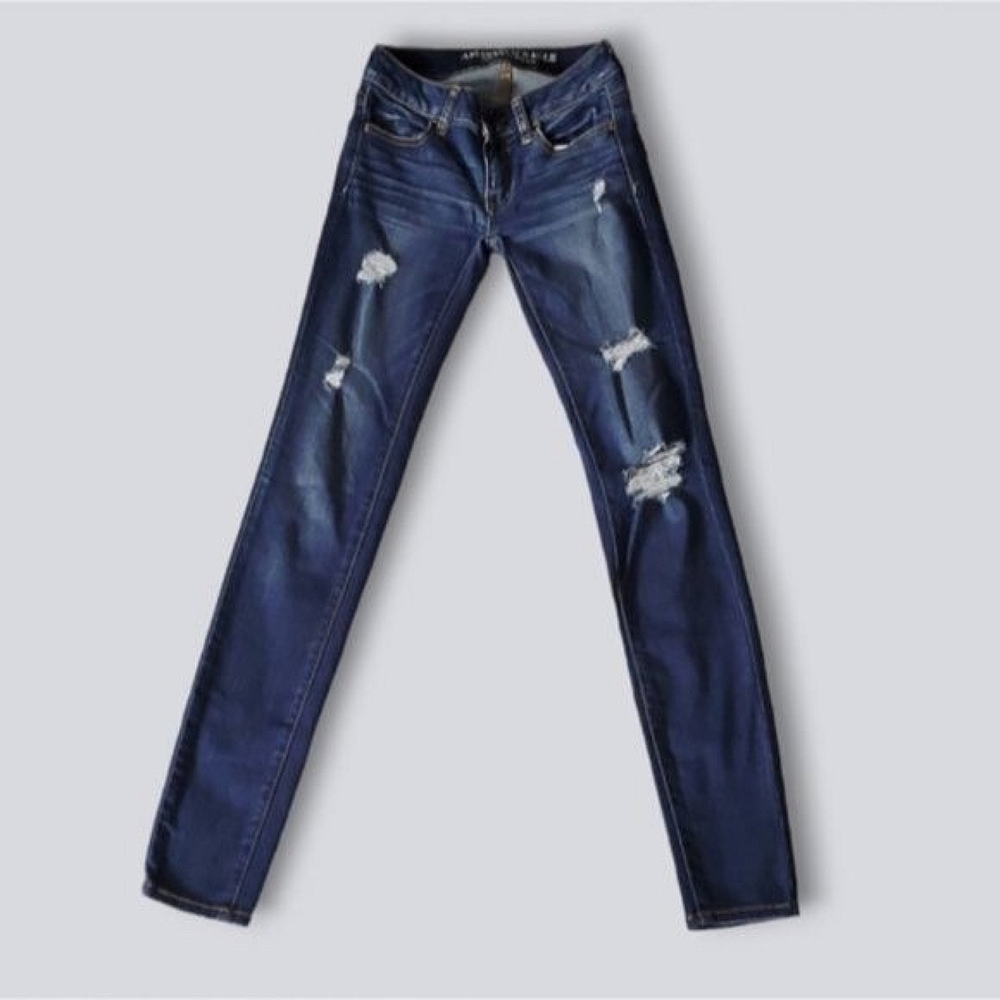 AEO Skinny Jegging- Blue- Size 00